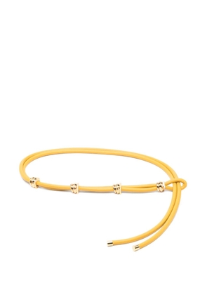 Elisabetta Franchi detail leather belt - Yellow