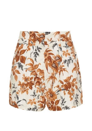 Cara Cara Palmer floral-print shorts - Neutrals
