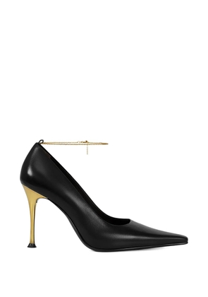 POTAMY chain stiletto pumps - Black