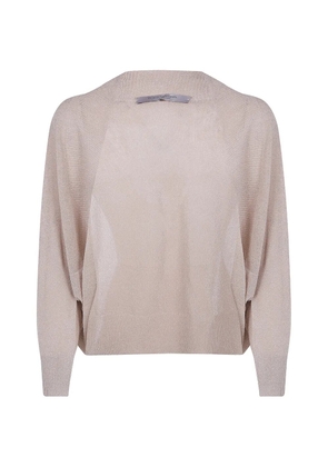 D.Exterior lurex-embellishment cardigan - Neutrals
