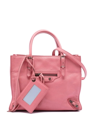 Balenciaga Pre-Owned 2013 Mini Leather Papier A4 Zip Around Tote satchel - Pink