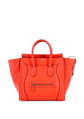 Celine Pre-Owned Luggage Bag Grainy Leather Mini tote bag - Orange