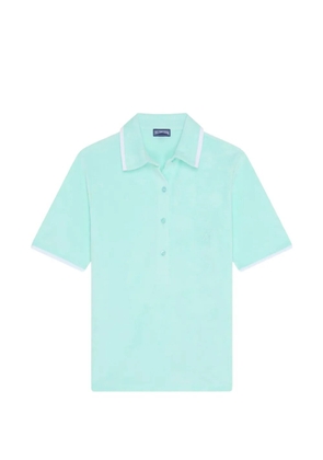 Vilebrequin collared embroidery polo shirt - Blue