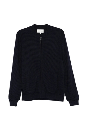 BOMPARD waffle-knit zipped cardigan - Blue