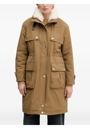 Morgan buckle collar jacket - Brown