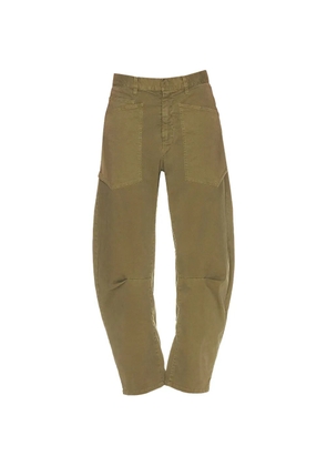 Nili Lotan Shon barrel-leg trousers - Green