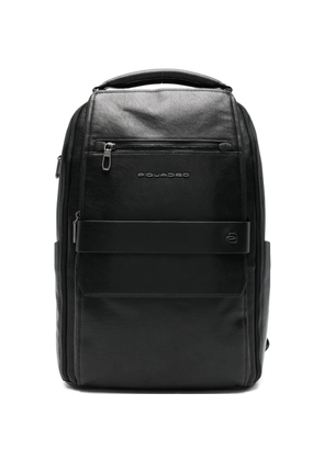 PIQUADRO logo-lettering backpack - Black