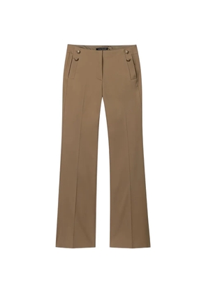 Luisa Cerano buttoned flared trousers - Brown