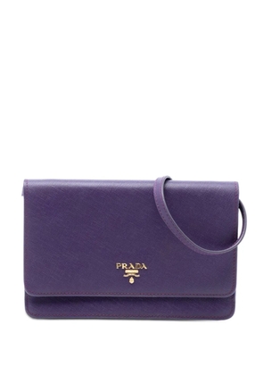 Prada Pre-Owned 2010-2026 Saffiano Wallet on Strap crossbody bag - Purple