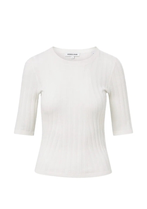 Veronica Beard Debois ribbed top - Neutrals