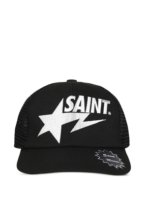 SAINT MXXXXXX logo embroidered cap - Black