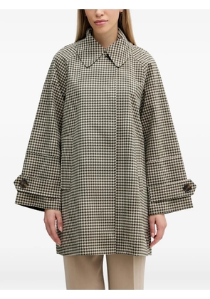 Barbour Kennedy Houndstooth zip-up coat - Neutrals