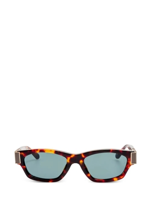 Linda Farrow Clara geometric-frame sunglasses - Brown