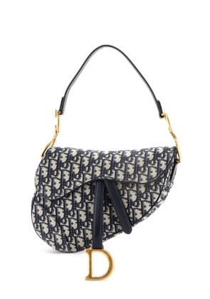 Christian Dior Pre-Owned Saddle Handbag Oblique Canvas Medium shoulder bag - Blue