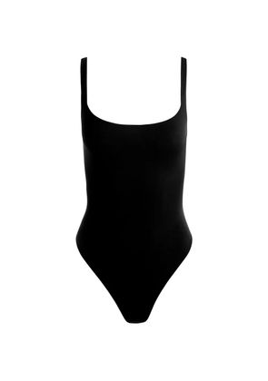 alice + olivia square neck bodysuit - Black