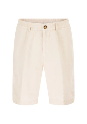 Brunello Cucinelli elasticated-waist shorts - White