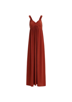 Essentiel Antwerp V-neck maxi dress - Orange
