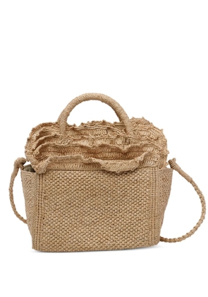 IBELIV Laguna ruffled-trims tote bag - Neutrals