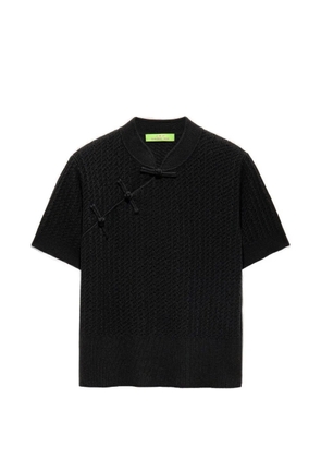 Shanghai Tang Qipao knitted top - Black