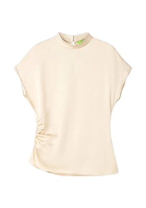 Shanghai Tang ruched-detail blouse - Neutrals