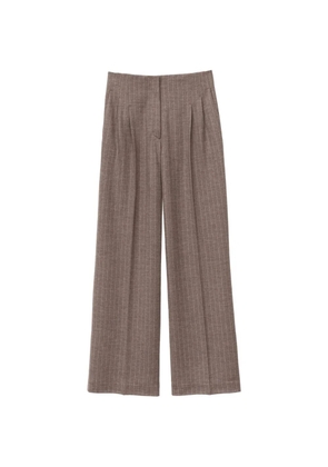 Iris Von Arnim pinstripe pleated trousers - Brown