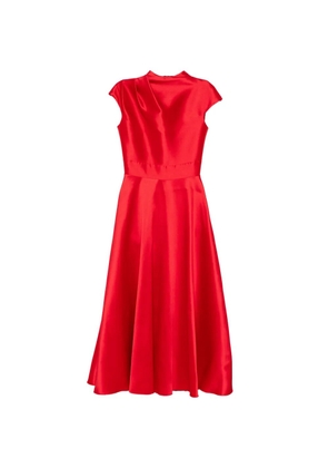 Isabel Sanchis cap-sleeves midi dress - Red