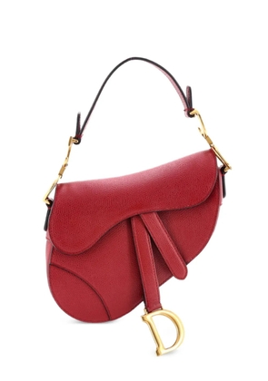 Christian Dior Pre-Owned Saddle Handbag Leather Mini shoulder bag - Red