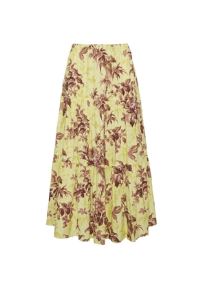 Cara Cara Melanie tiered skirt - Yellow