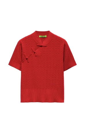 Shanghai Tang Qipao knitted top - Red