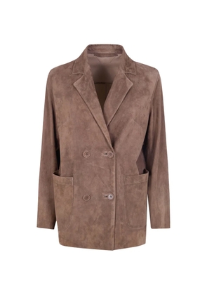 Salvatore Santoro brown leather jacket