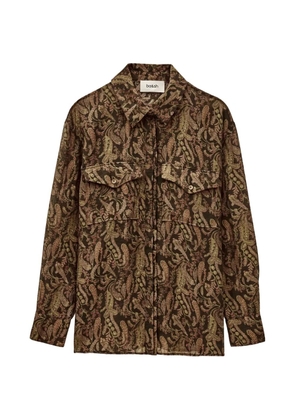 Ba&Sh Tao paisley-pattern chest-pocket shirt - Green