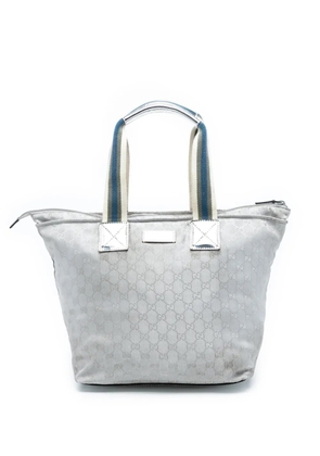 Gucci Pre-Owned 2016-2025 GG Canvas Web tote bag - Silver