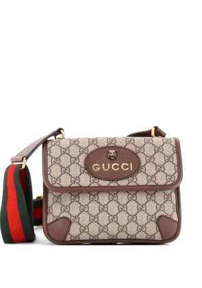 Gucci Pre-Owned Neo Vintage Flap Messenger GG Coated Canvas Small crossbody bag - Brown