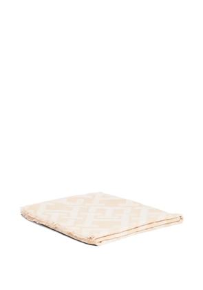 Tommy Hilfiger geometric fringed scarf - Neutrals