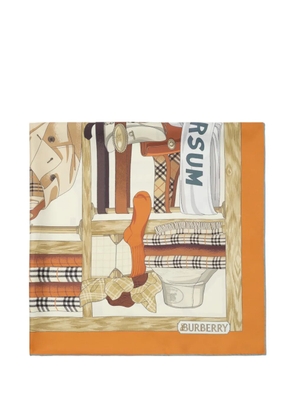Burberry wardrobe silk scarf - Neutrals