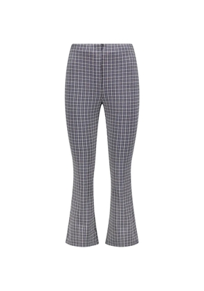 Theory checkered flared trousers - Blue