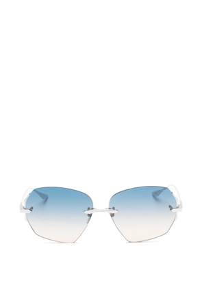 Dita Eyewear Dahlvin geometric rimless sunglasses - Silver