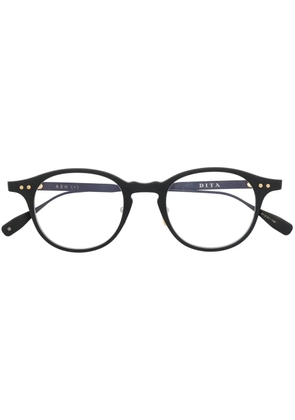 Dita Eyewear Ash engraved.-logo detail glasses - Black