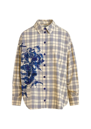 Essentiel Antwerp floral plaid shirt - Neutrals