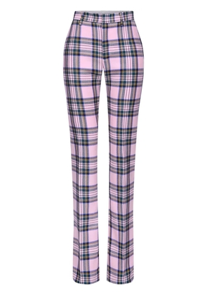 AREA Checked trousers - Pink