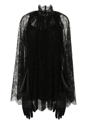 Dolce & Gabbana floral-lace minidress - Black