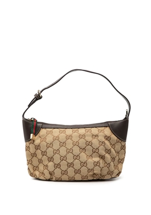 Gucci Pre-Owned 2000-2015 GG Canvas Web handbag - Brown