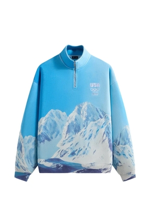 KITH Team USA Winter Mountain Quarter zipped sweatshirt - Blue