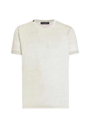 Dolce & Gabbana silk T-shirt - Neutrals