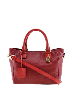 Loewe Pre-Owned 2010 Leather Anagram satchel - Red