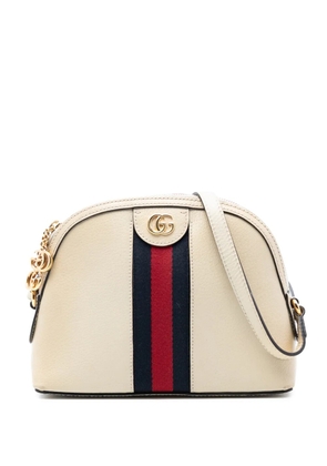 Gucci Pre-Owned 2016-2026 Small Calfskin Ophidia Dome crossbody bag - White