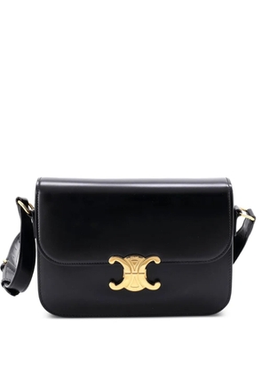 Celine Pre-Owned Triomphe Shoulder Bag Smooth Calfskin Medium crossbody bag - Black