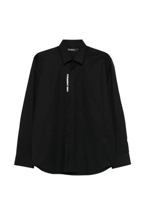 Karl Lagerfeld logo detail shirt - Black