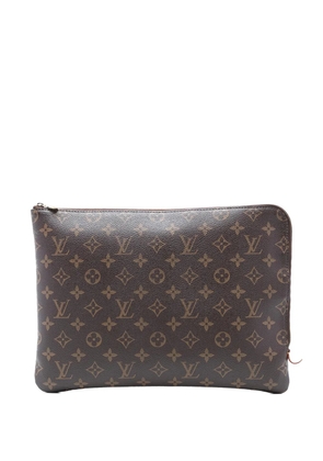 Louis Vuitton Pre-Owned 2017 Monogram Etui Voyage MM clutch bag - Brown