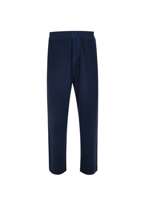 120% Lino elasticated sweatpants - Blue
